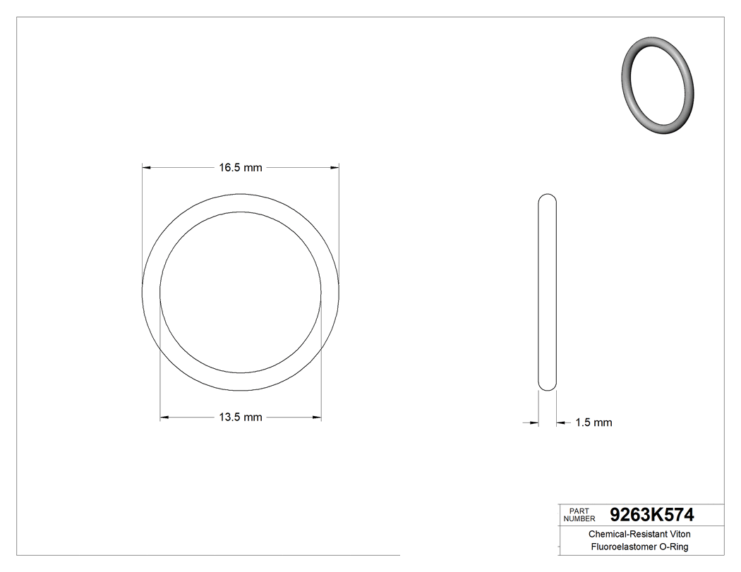 Technical drawing - 9263K574